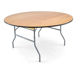 60' Round Wood Tables